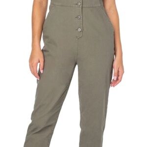 Celebrity Pink Green Jumpsuit High-Rise Relaxed Fit